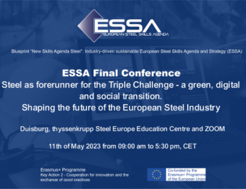 Final Conference of the European Steel Skills Alliance (ESSA)- 11th May 2023