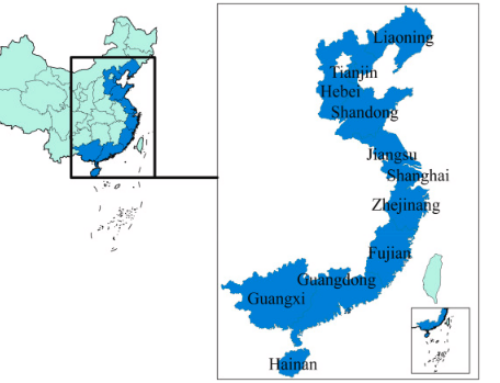 Evolution of marine ecology-industry symbiosis patterns and ecological security assessment: New evidence from coastal areas of China