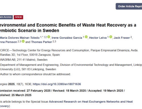 New Publication Based on CORALIS: Environmental and Economic Benefits of Waste Heat Recovery as a Symbiotic Scenario in Sweden